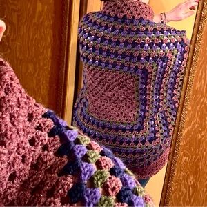 NWT Hand-Crocheted Shrug. One size fits women S-XL